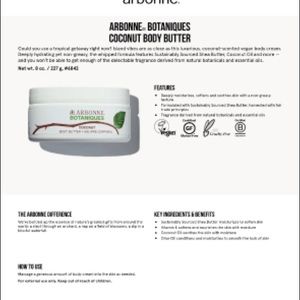 Arbonne Botaniques Coconut Body Butter